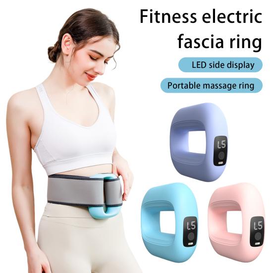 Muscle Massager Ring with LED Display Ergonomic Design Multiple Vibration Modes Portable
