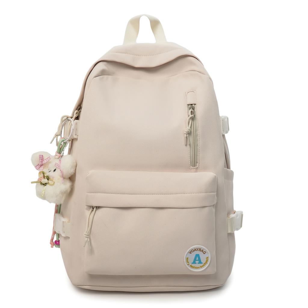 Schoolbag New College Style School Bag Girls Korean Ins High Value Candy Color School Bag Junior High School Student Lightweight Backpack