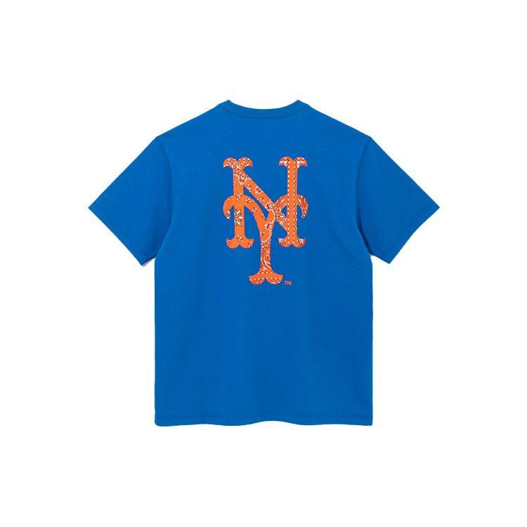 New Era SS22 Pullover Rundhals T-Shirt Herren Oberteile Blau 13086598 XL blue
