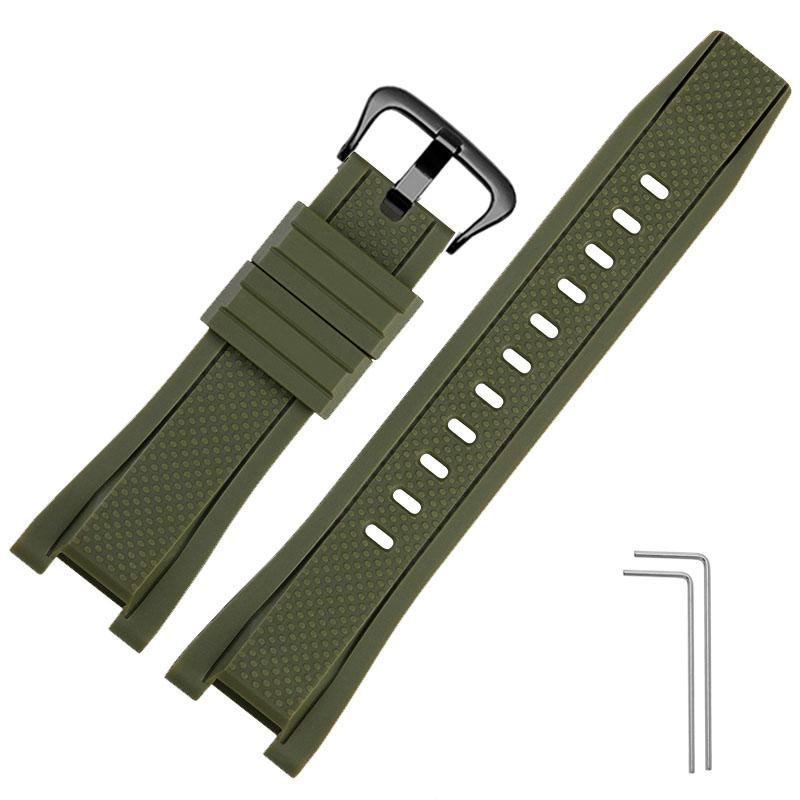 Silikonový řemínek na hodinky pro Casio G-SHOCK řady GST GST-W300 210 400G S130 S310 S330 B100 Řemínek na hodinky Sportovní pásek Náramek