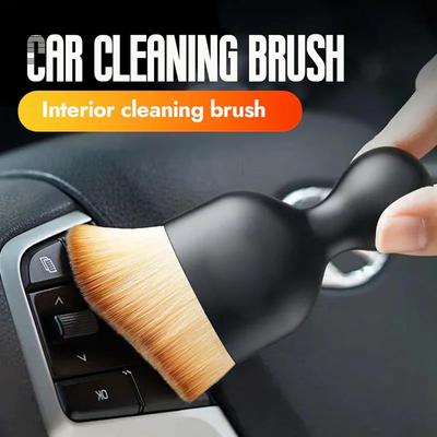 Woobrooch Brush Car Interior Detailing Brush Cleaning Tools Dust Sweeping Soft Brush for Car, Home,