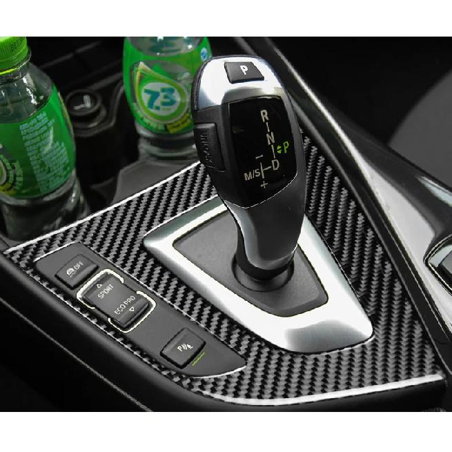 AIRSPEED for BMW F20 F21 LHD Car Interior Carbon Fiber Gear Shift Panel Cover Trim Car Stickers 1 Series 116i 118i Accessories