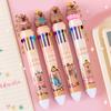 Multicolor Ballpoint Pen 10 Color-in-1 Ballpoint Pen 0.5MM for Writing Color Coding Journaling Office Writing Supply