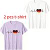 I Love Germany Pattern Print Kids T-shirt Summer Girls Boys Casual Fashion Tops Kids O-Neck Short Sleeve T-shirt Clothing