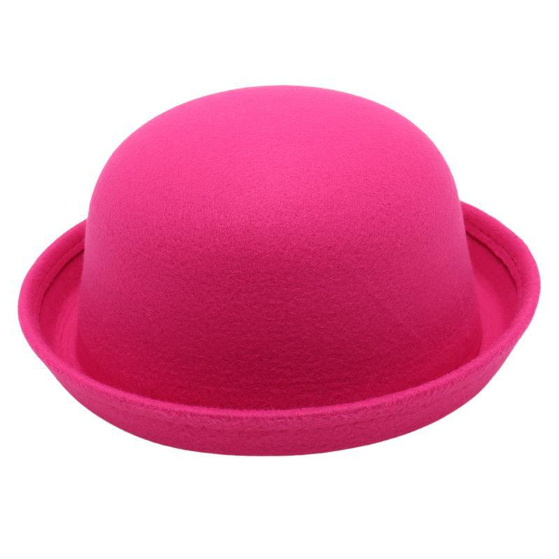 Bowler Jk Top Hat Kids Jazz Hat College Style Felt Hat Cute Boy And Girl Baby Sun Hat Parent-Child