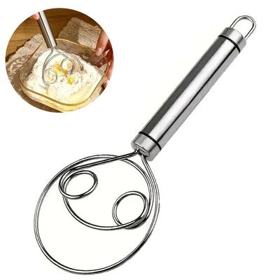 Dänischer Teigbesen, Edelstahl-Teigbesen, Eiermixer, Küchenhand-Eiermixer, Mixer, perfekt für Brot, Gebäck, Backwerkzeuge