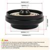 Bartoo-Steering Wheel Boss Kit Short Thin HUB Adapter Kit 174H For Ford Mustang 1984-2004 Fox-Body Mustang SN95 Mustang QR043