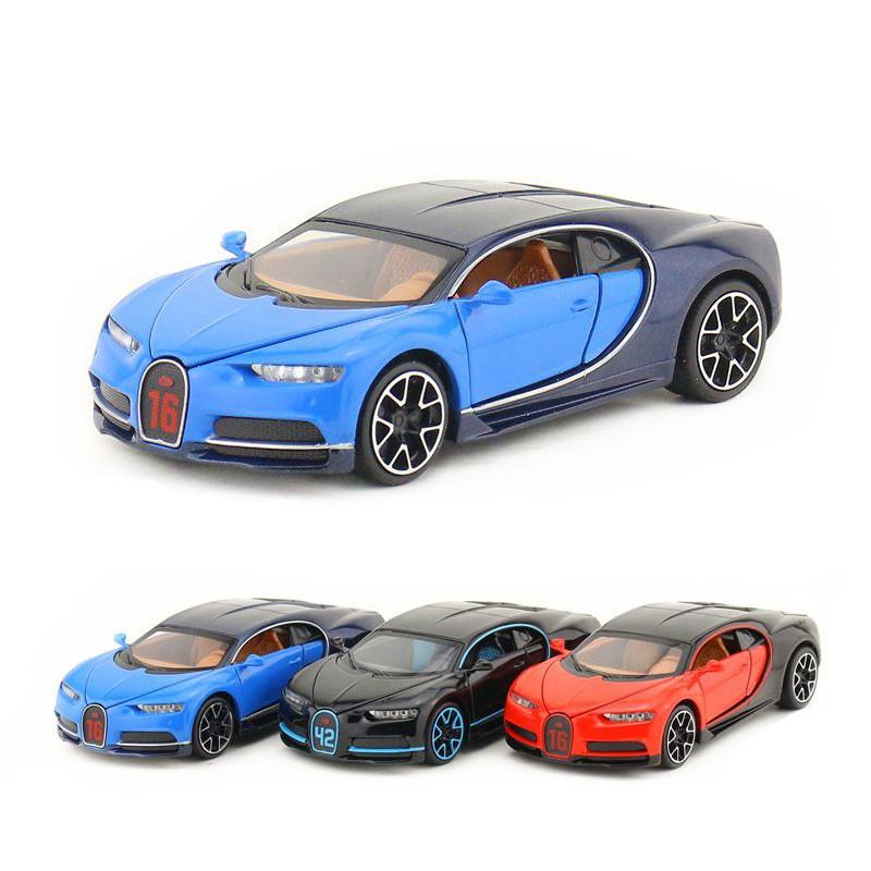 Simulation Bugatti Alloy Sports Car Model Toy For Collection And Display