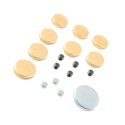 MPE-100BR Corrosion Resistant Brass Engine Freeze Plugs Pack Of 8 Suitable For 283ci 305ci 327ci 350ci 1957-1997 Models