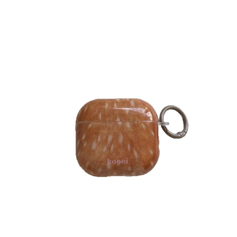 Autumn and winter brown plush deer spots AirPods 1 generation earphone case for AirPods 1 generation Pro1 generation