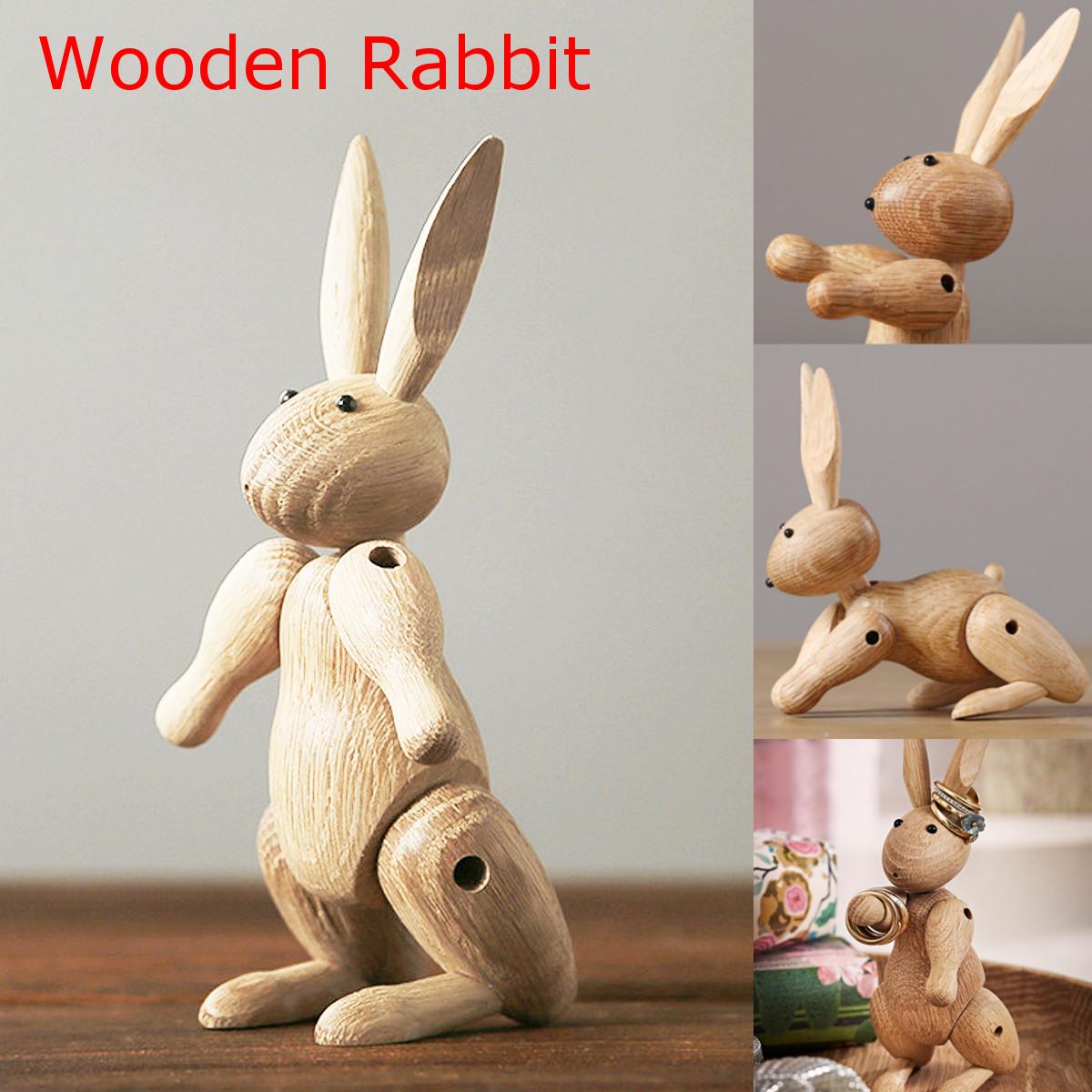 

Деревянный сустав кролика, кукольная модель, креативные украшения, украшение для дома, избранные художественные кукольные резные украшения, статуэтки для домашнего декора