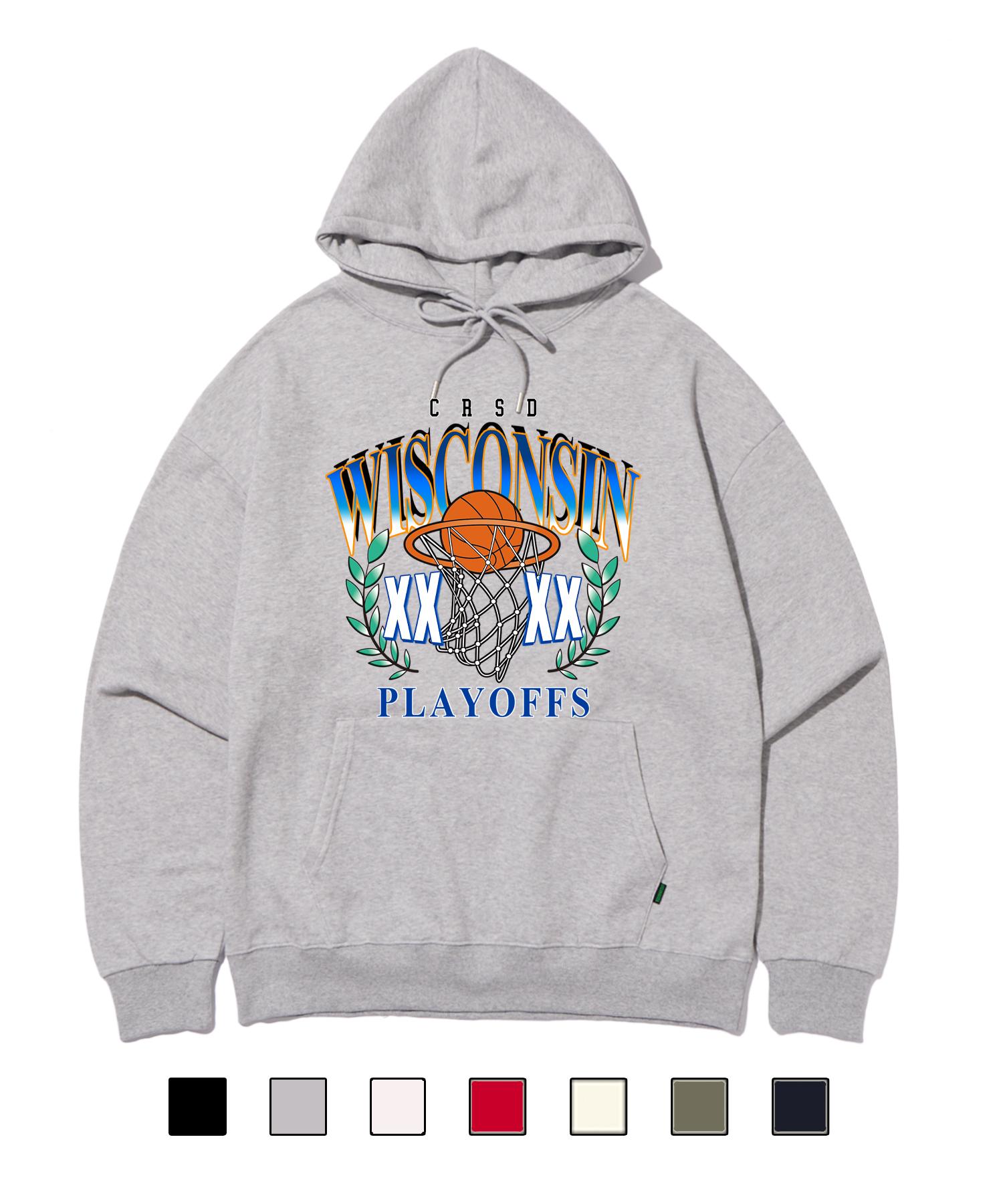 Cream Soda Lab Wisconsin Basketball Hoodie (Type B) Oatmeal/Regular M(1)