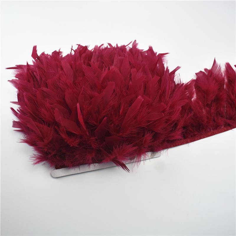 10Meters Fluffy Turkey Feathers Trim Fringe Ribbon Marabou Feather On Tape Fringes Sewing Trimmings DIY Clothes Dress Decoration