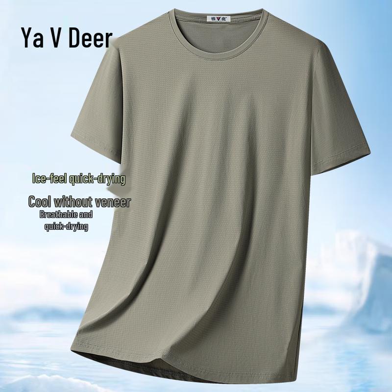 Yalu Men's Quick-Dry Round Neck T-Shirt