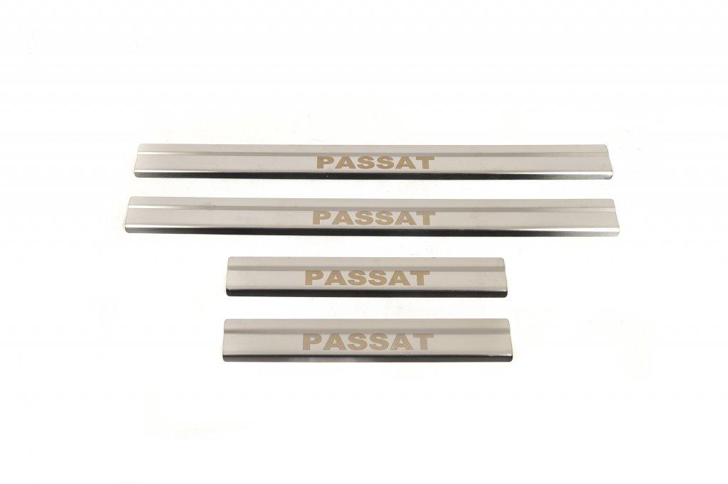 

Door sills Carmos V2 (4 pcs, stainless steel) for Volkswagen Passat CC 2008-