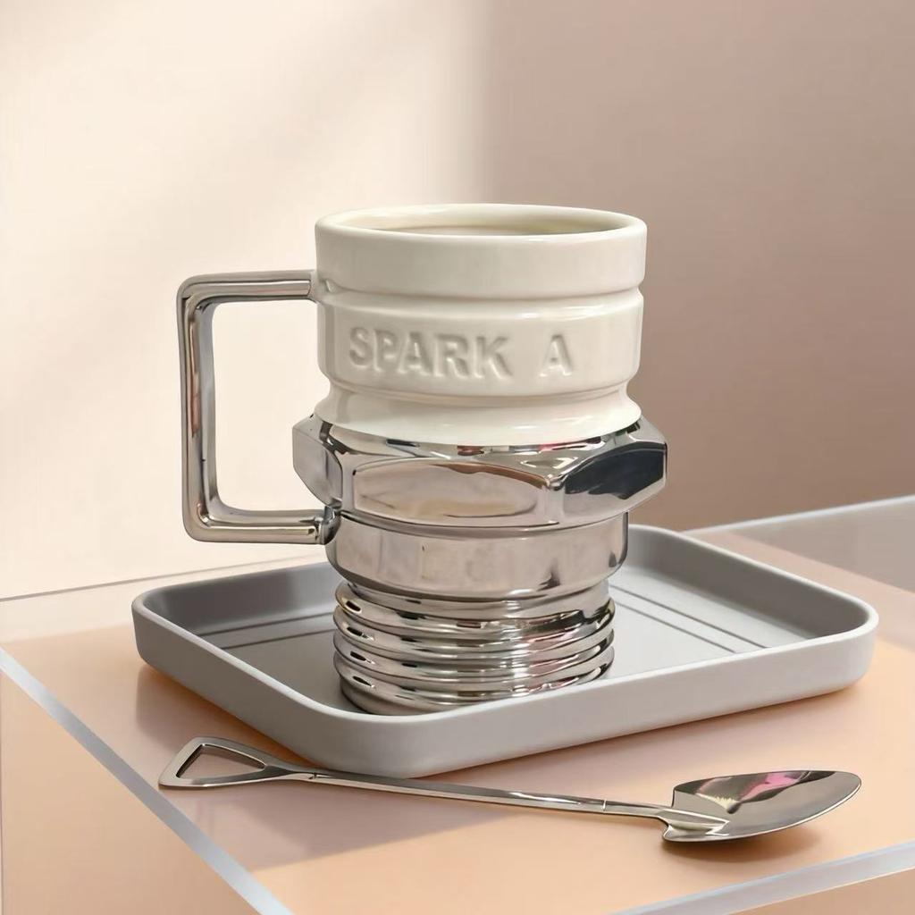 Car fan collector's original high-value spark plug mug coffee cup