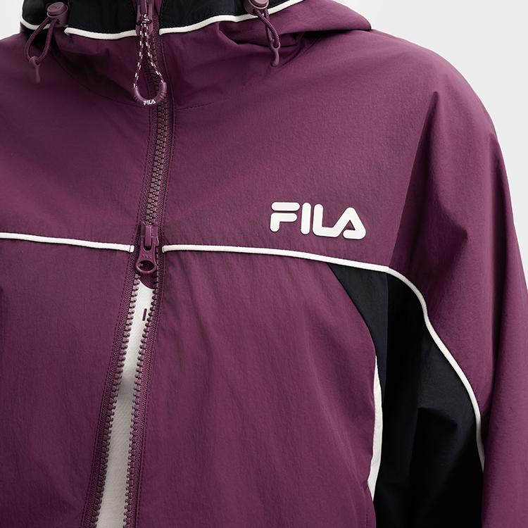 New FILA Woven Coat Women's Italy Version Plum F11W519714FPU