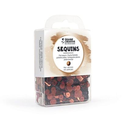 Box of Brown Flat Sequins - 4000 Pieces
