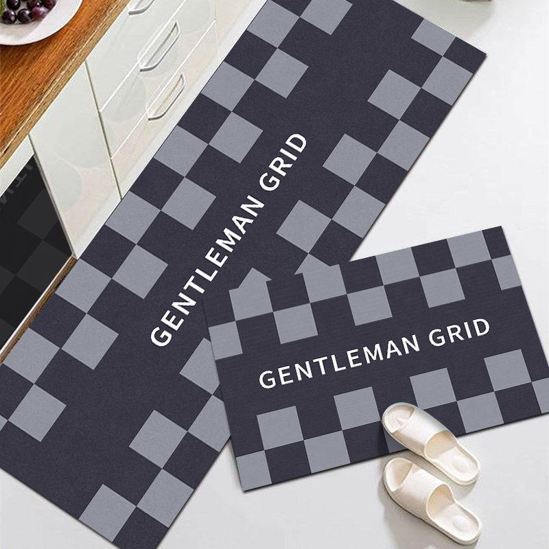 Kitchen Mat Living Room Area Rugs Balcony Hallway Carpet Bathroom Anti -Slip Water Absorbent Washable Floor Mat Entrance Doormat