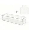 Moldes para Dar Forma a Tartas de Queso, Molde Rectangular para Hornear con Tapa para Tiramisú, Herramienta Transparente de Acrílico para Postres, Recipiente para Tartas para Reposteros Caseros y Preparativos de Fiestas