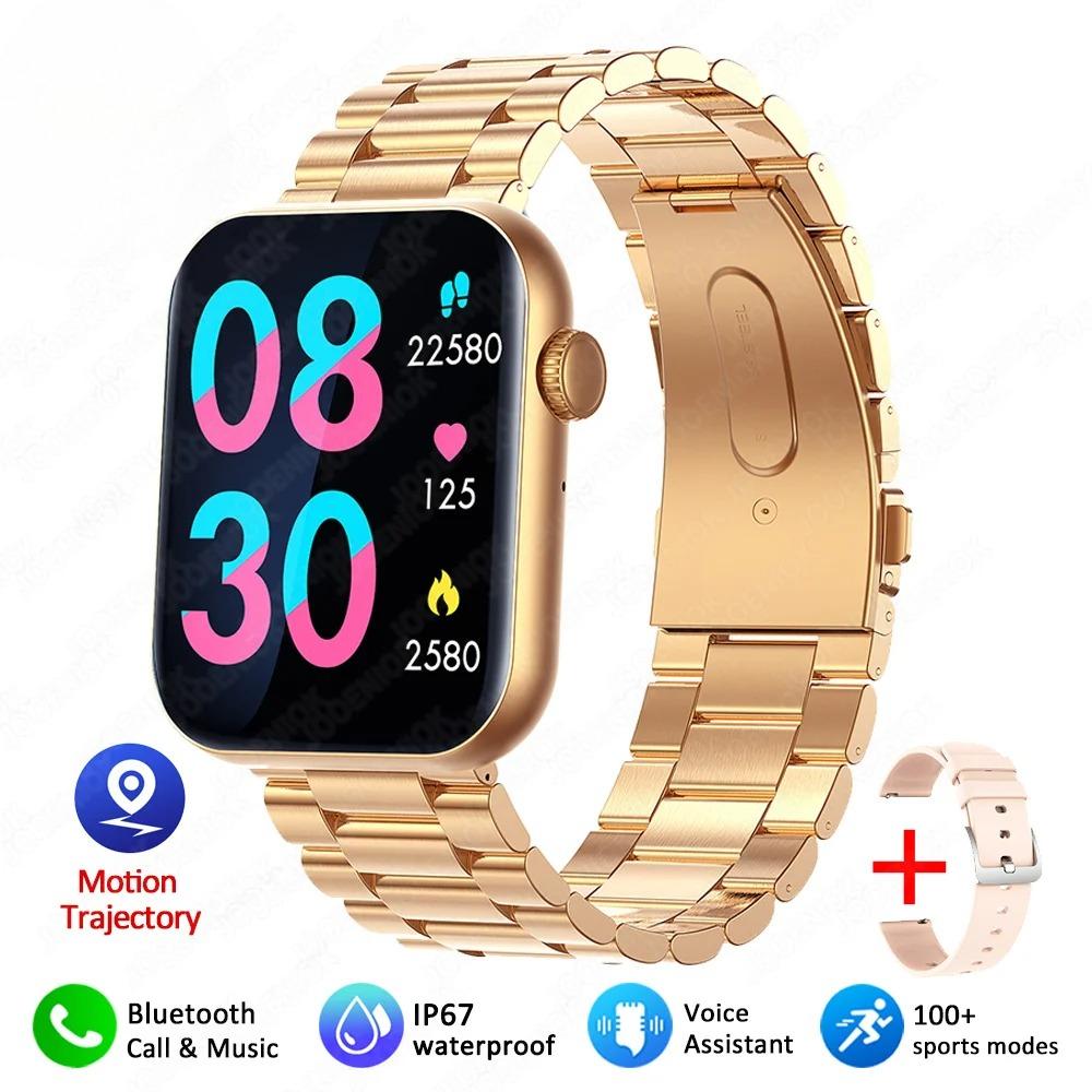 Smart Watch Full Touch Screen Bluetooth Call AI Voice Heart Rate Waterproof Watches Sports Bracelet Smartwatch Women  New
