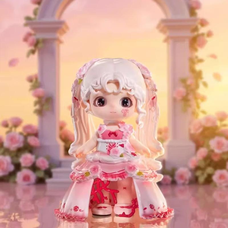 Glow Night Banquet Blind Box Anime Figure Collectible Doll Cute Decor Gift For Girls Kawaii Figurine Toy With Secret Style Random Trendy Mystery