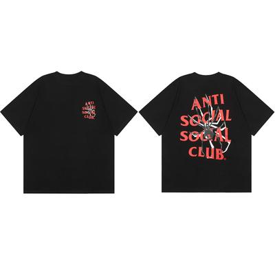 Street Trend Club Graffiti Buchstaben Spinne Lässiges T-Shirt Herren und Damen Luxusmarke Top