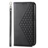 For Xiaomi Redmi Note 13 Pro 5G/Poco X6 5G Case Wallet Magnetic Leather Cover Rhombus Pattern