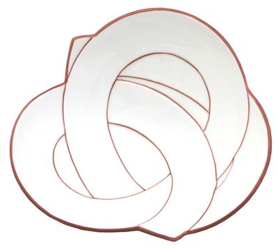 24to3 Nishitomi Ceramics Arita Ware Plate Takiyo Kiln Knot Moriwa Bowl Plate Diameter 17cm Welcome Spring New Year Tableware Made In Japan Approx.