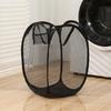 Lightweight Large Pop-Up Mesh Laundry Basket with Handle – Foldable High-Capacity Hamper for Bathroom, Bedroom & Dorm