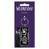 Wednesday License Plate PVC Keyring