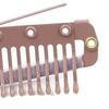 5Pcs Wig Clip with Safety Pin 10-Teeth Hair Extension Snap Clip Heavy Duty Metal Invisible Wig Securing Comb Chunni Dupatta Setting Clip