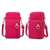 Casual Small Shoulder Bag Women Cell Phone Pocket Case Waterproof Nylon Sport Arm Package Mini Messenger Purse Crossbody Handbag