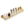 Brushed Gold Bathroom Shelf With Rod 30-50cm Towel Bar Acrylic Wall-mounted Towel Rack Shower Storage Rack Bathroom Hardware