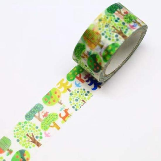 Kamio Saien Masking Washi Forest Tape, Tape, 20mm,