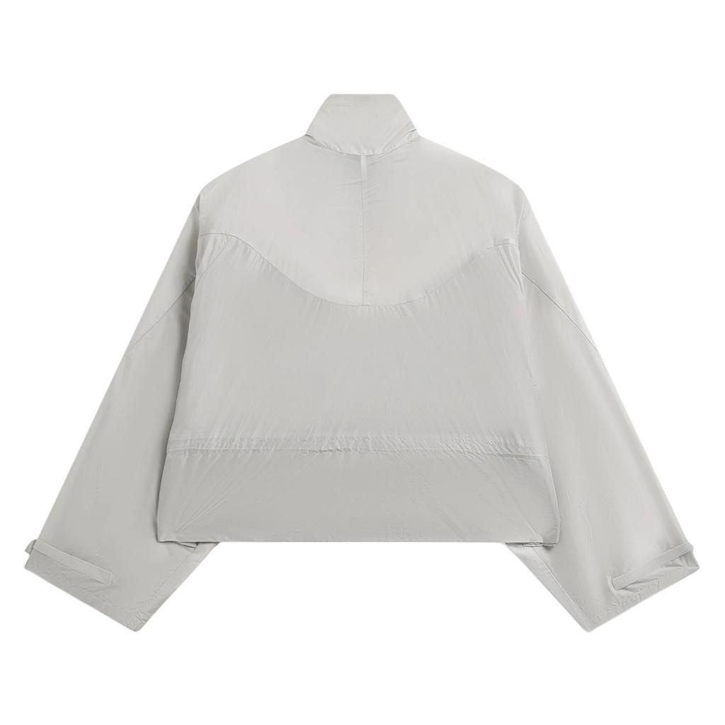 Li-Ning Solid Color Zip Stand Collar Versatile Casual Windbreaker Women outerwear AFDW442-2