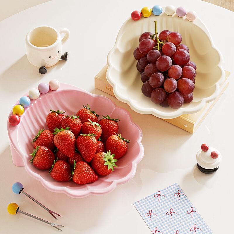 Shell-Shaped Fruit and Salad Bowl Set