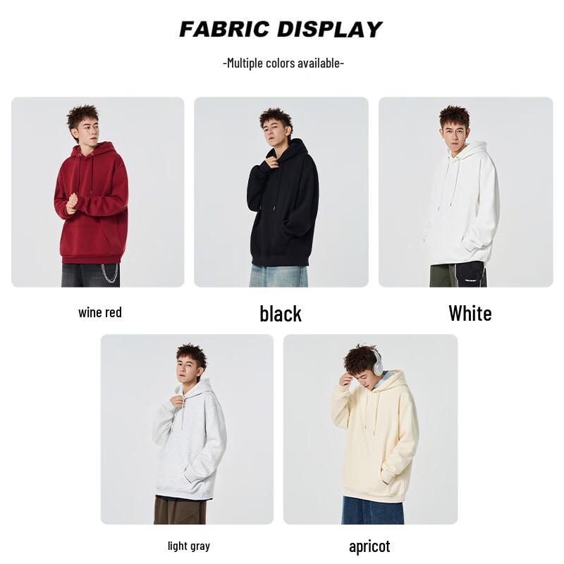 VUUG American Style Unisex Lockerer Schnitt Kapuzensweatshirt