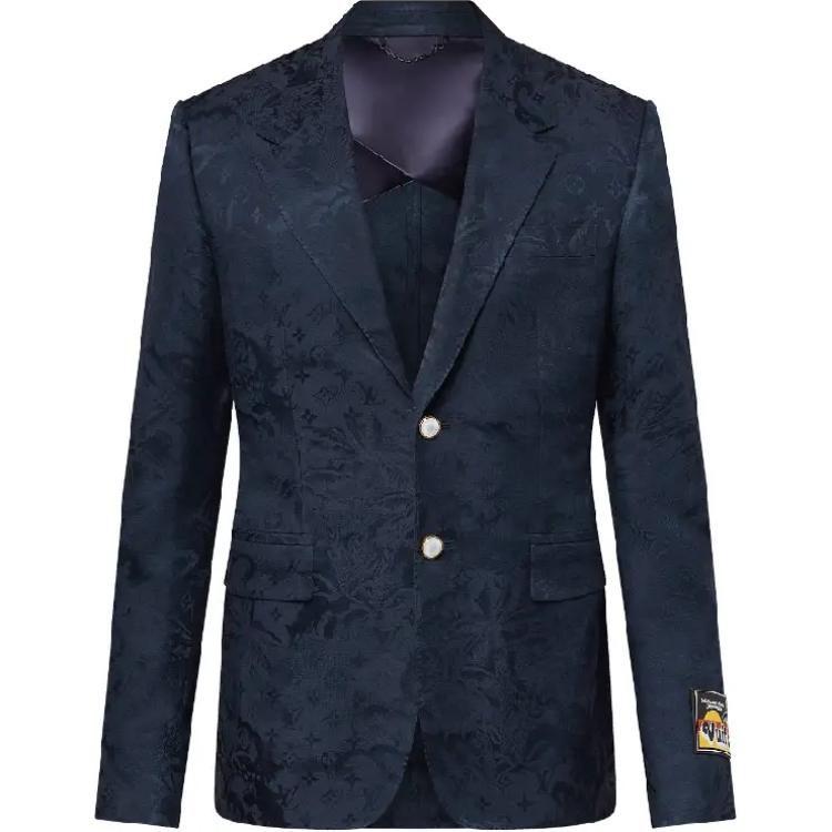 Louis Vuitton FW24 Business Suit Coat Men's Marine Blue 1AFRIQ