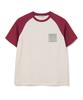 MILLO ARCHIVE Dot Print Pocket Raglan T-Shirt [Burgundy]