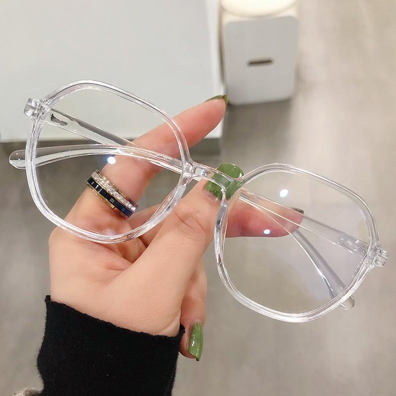 Anti-Blue Light Glasses Frame Female Polygon Flat Light Mirror Student Tide Presbyopia Myopia Batch