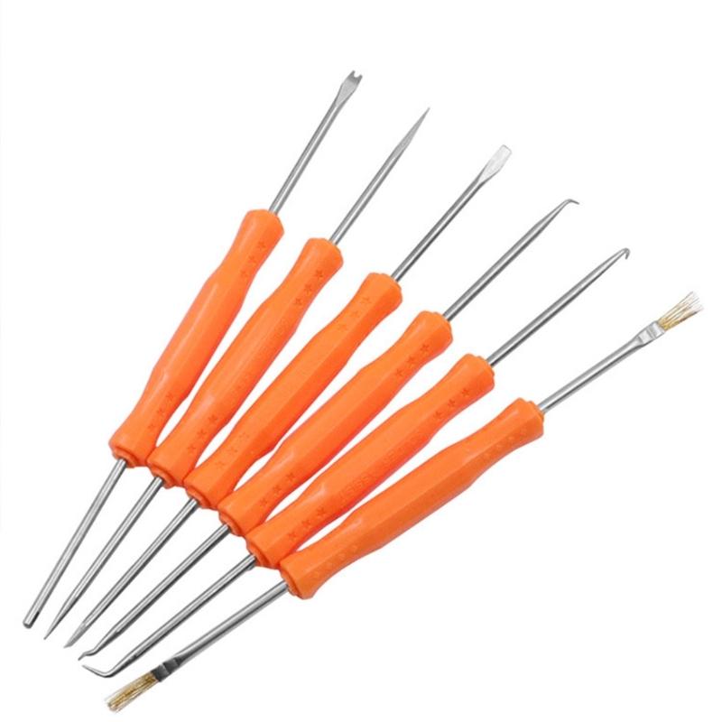 6Pcs Welding Assist Disassemble Tool Soldering Solder Iron Electronic Heat Assist Repair Tool for Electronic Components