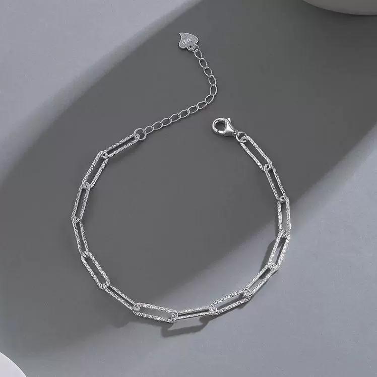 925 Silver Heart Shaped Bracelet For Women Retro Korean Versatile Zircon Charm Bracelets Party Jewelry Gifts