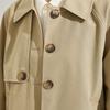 Klassischer Damen-Kurzmantel mit langen Ärmeln