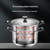 SUPOR 26cm 304 Stainless Steel Double-Layer Steamer Pot