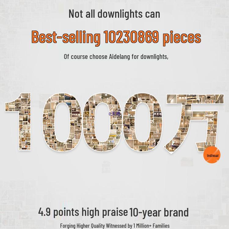 Recessed Ceiling Downlight – Copper Spotlight for Living Room and Commercial Spaces