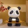 Dekorative Panda-Harzstatue mit Aufbewahrungsschale für Schlüssel und Kleinigkeiten Tier-Skulptur Eingangsbereich Wohnzimmer Tischdekorationen
