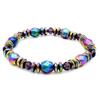 2018 Multicolor Electroplated Magnetic Hematite Health Bracelet