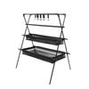 Aluminum Alloy Portable Folding Tripod Storage Rack for Outdoor Camping