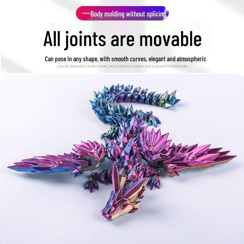 3D Crystal Flying Dragon Toy - Creative Birthday Gift & Ornament for Kids
